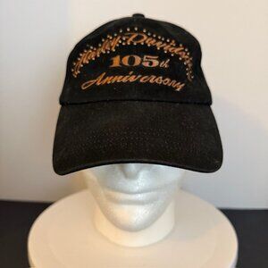 Harley-Davidson Hat Cap Strap Back Men's One Size Black 105th Anniversary Black